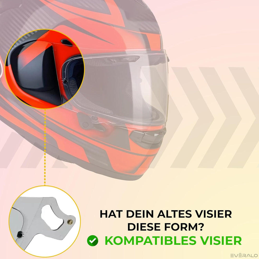 Everalo Kompatibel mit Arai Rx7v Visier - Vas v - Chaser X - Rx7x - Quantum X - Signet X - Defiant X