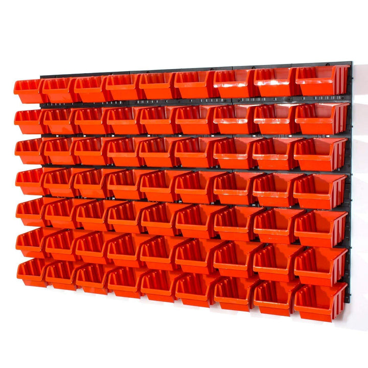 Lager Wandregal Lagerregal, 63 Stapelboxen Orange Gr. 3 POP Serie Orange +, Orange +