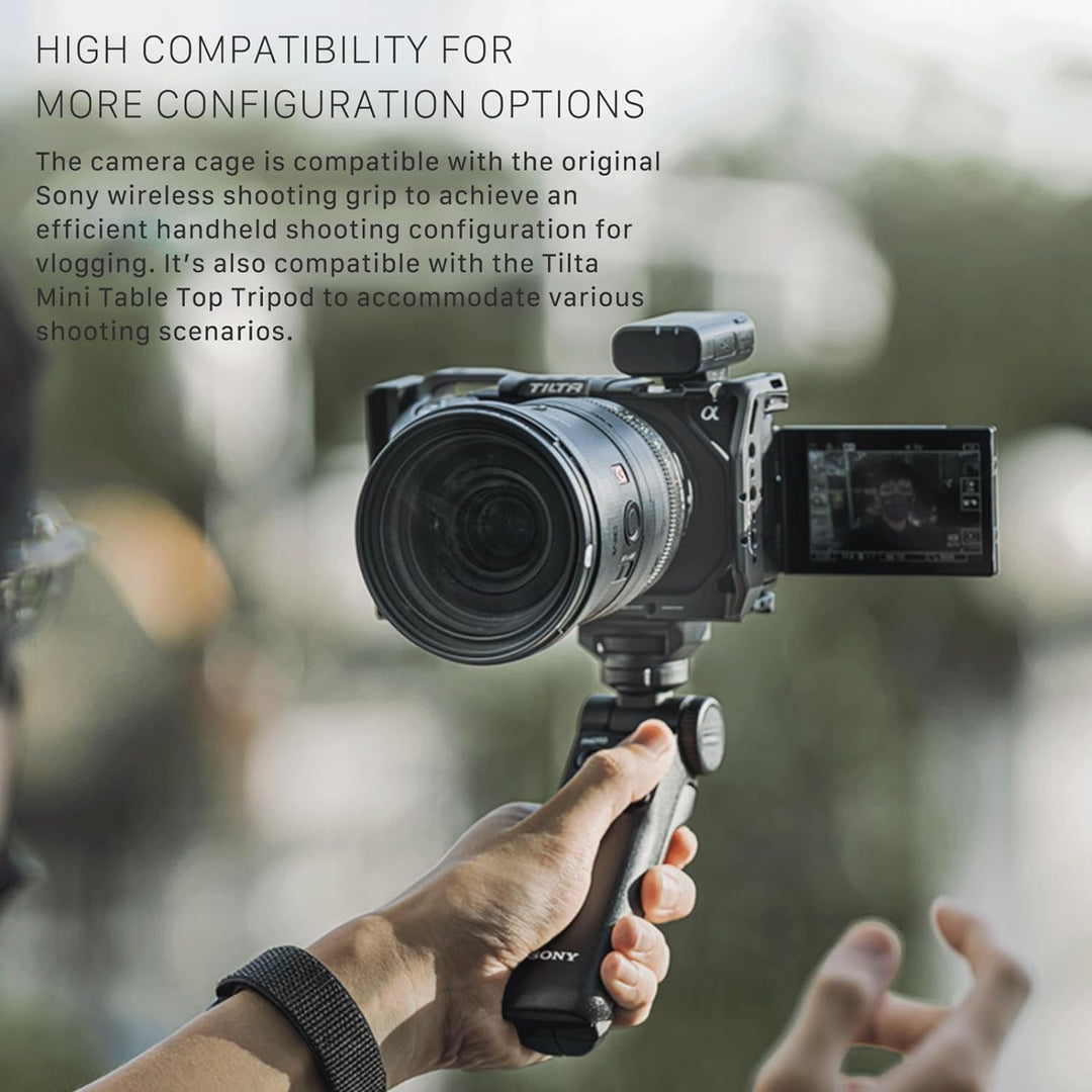 Tilta ZV-E1 Cage, Kompletter Kamerakäfig Kompatibel mit Sony ZV-E1 Pro Kit mit oberem Griff, Kühlsys