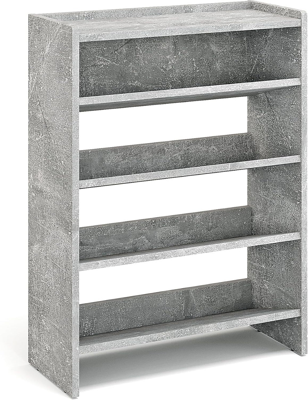 KOMTO Schuhregal Schmal - Schuhablage Flur mit 4 Ebenen Offener Schuhschrank Schuh Organizer Platzsp