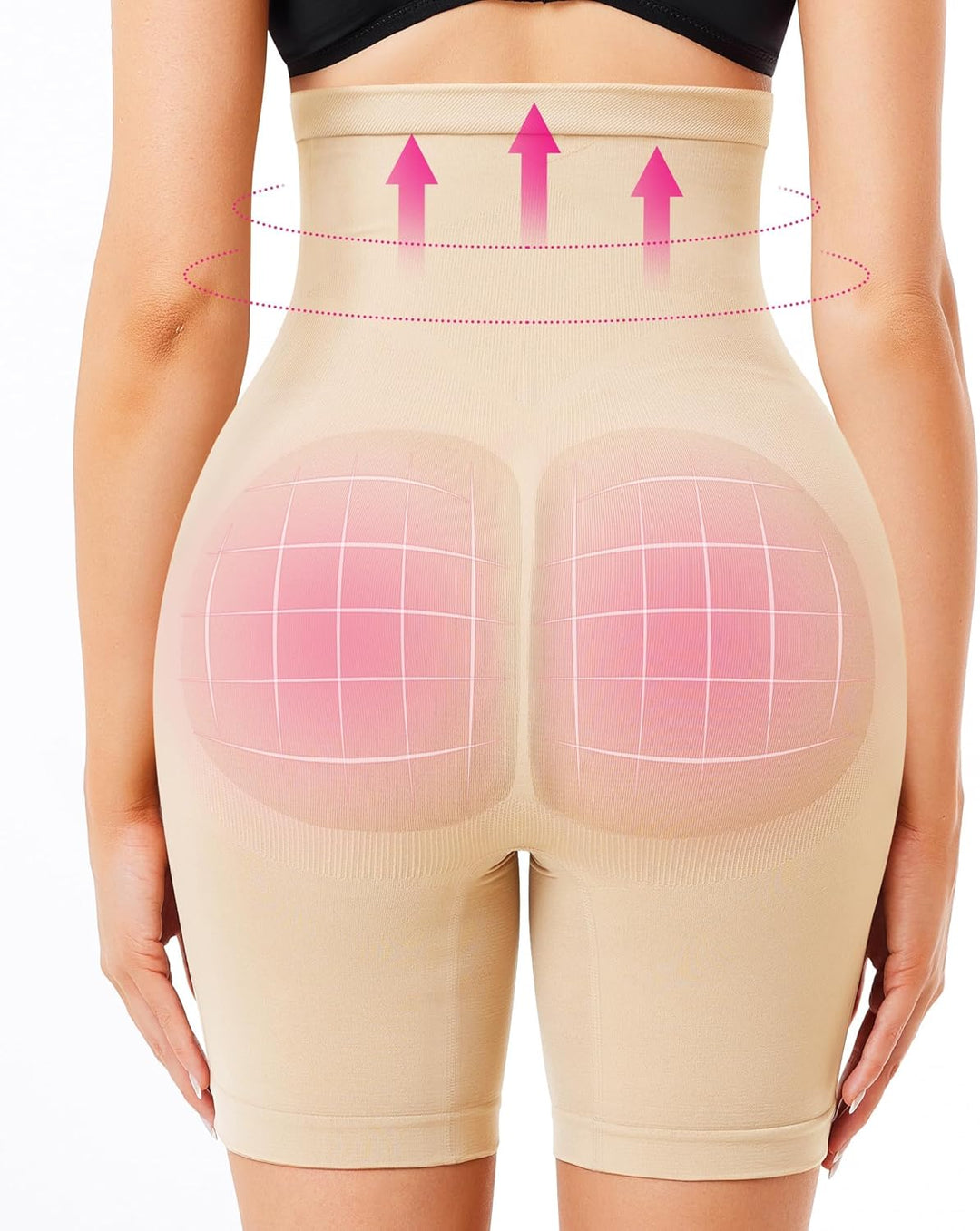 KUMAYES Bauchweg Unterhose Damen Hohe Taille Shapewear Nahtlose Miederhose Bauchkontrolle Höschen Sh