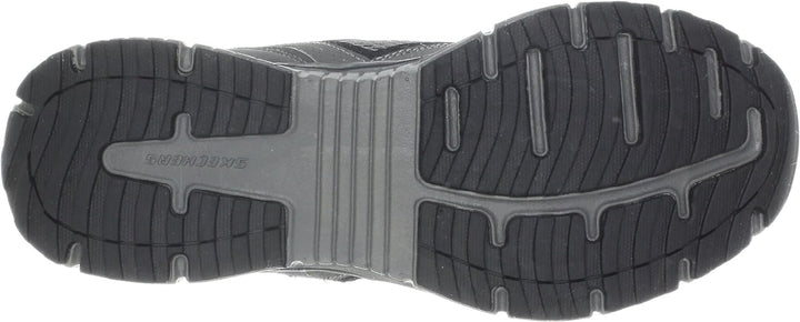 Skechers Sport Herren Agility Oxford, Grau/Limette, 42.5 EU
