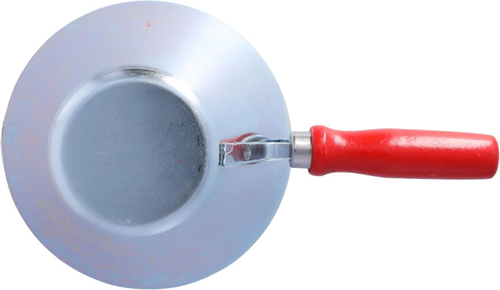 STUBAI Mörtelpfanne verzinkt 180 mm | Profi Gipserpfanne inkl. rotem Holzheft für Putz- und Spachtel