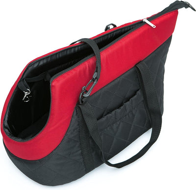 Hobbydog R1TORCCS18 Dog/Cat Carry Bag Black/Red