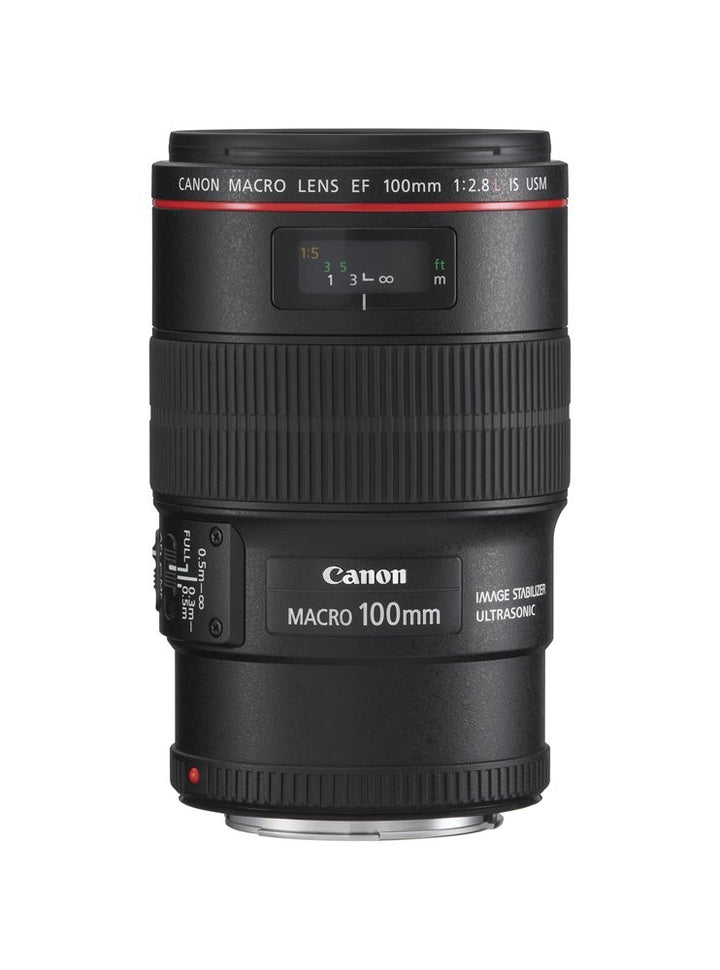 Canon EF 100mm F2.8 L IS USM Macro-Objektiv (67mm Filtergewinde, bildstabilisiert) schwarz Single, S