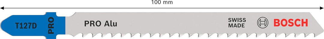 Bosch Professional 100x Stichsägeblatt T 127 D Special for Alu (für Aluminiumrohre & -profile, Zubeh