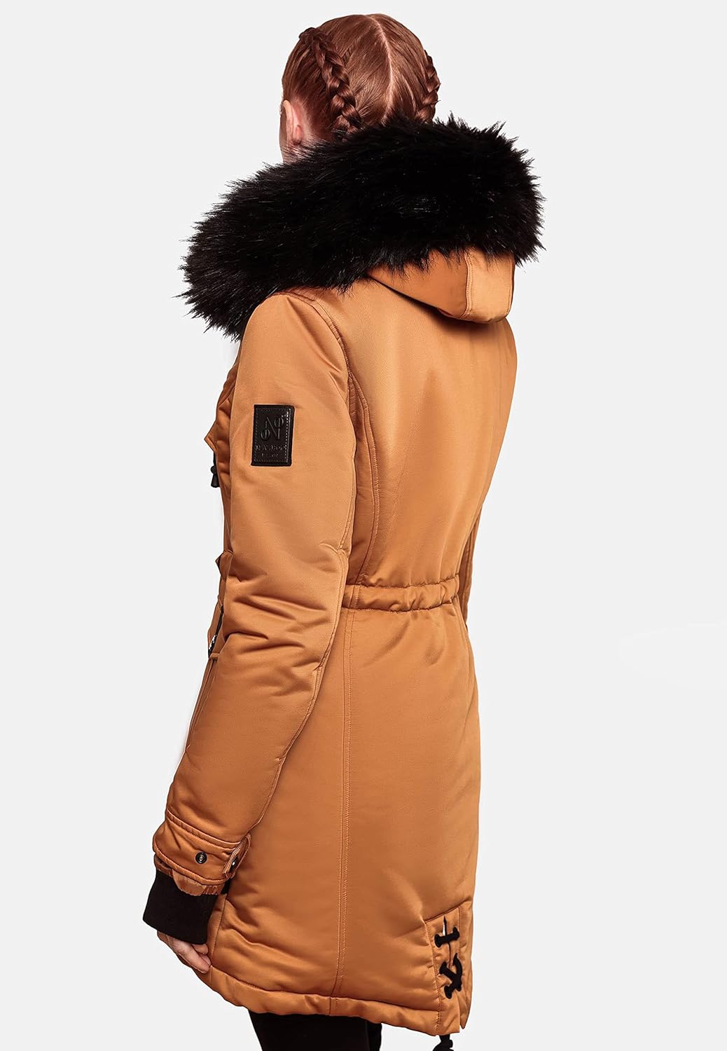 Navahoo Damen Warmer Winterparka mit Kapuze Luluna Prc XS-XXL XS Rusty Cinnamon, XS Rusty Cinnamon