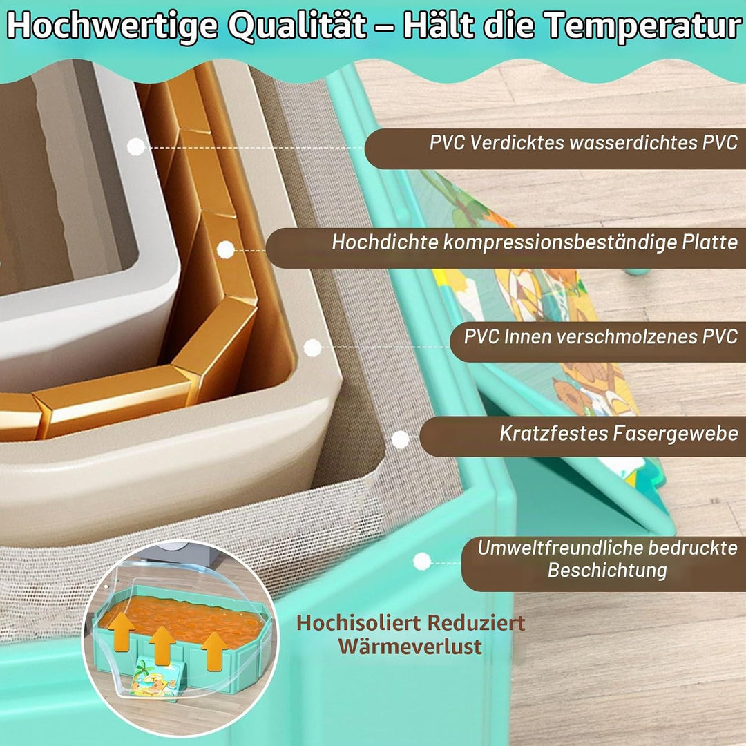 Baby Badewanne Gross Faltbar, Multifunktionale Tragbare Babywanne für 0-8 Jahre, Kinderbadewanne Mob