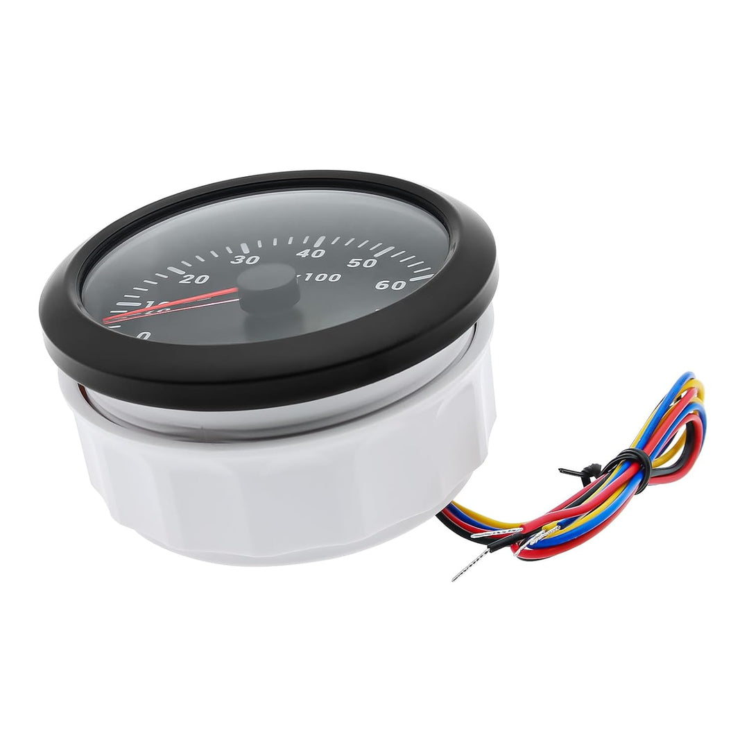 85mm Drehzahlmesser 0-8000RPM Wasserdichtes mit Betriebsstundenzähler 7 Farben Hintergrundbeleuchtun