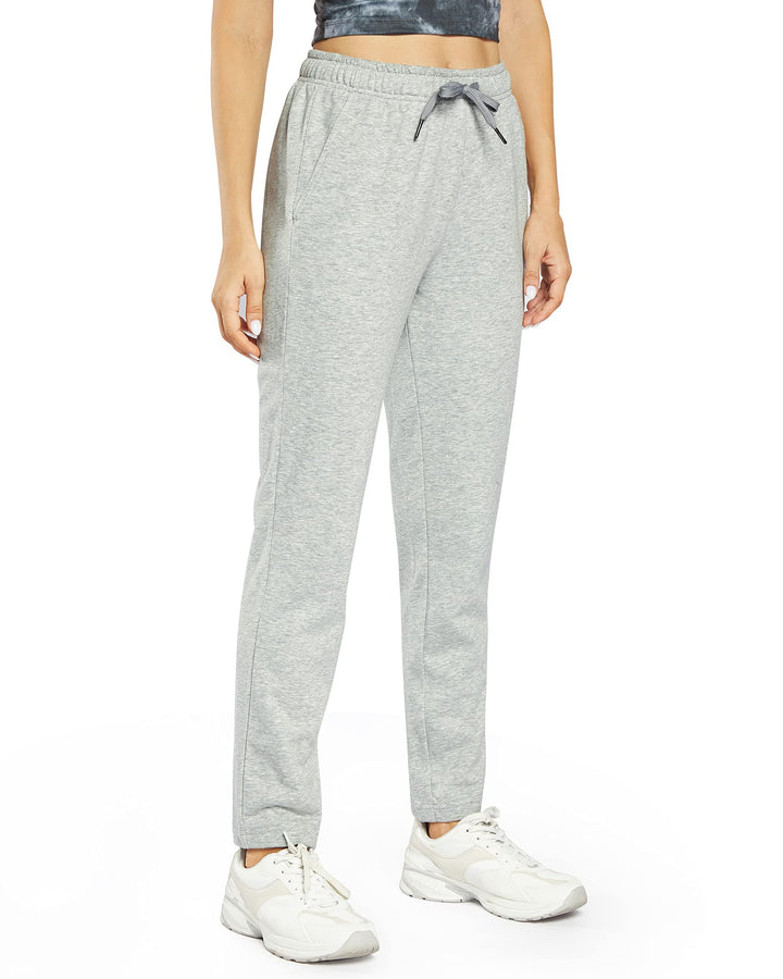 OUGES Jogginghose Damen Sporthose Lang Hose Baumwolle Freizeithose Trainingshose mit Taschen für Fra