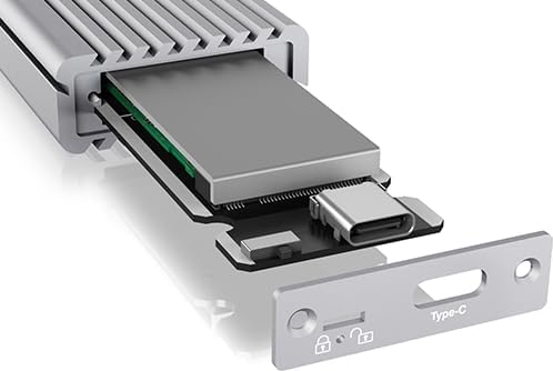 ICY BOX SSD M.2 NVMe Gehäuse, USB 3.1 (Gen2, 10 Gbit/s), Kühlsystem, USB-C, USB-A, PCIe M-Key, Alumi