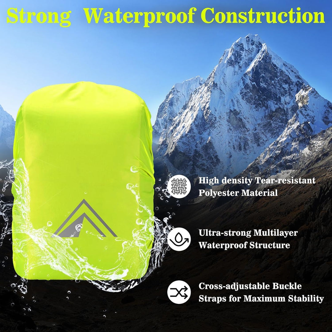 Regenschutz für Rucksäcke, Schultaschen, wasserdichter Rucksack-Regenschutz mit pyramidenförmigem Re