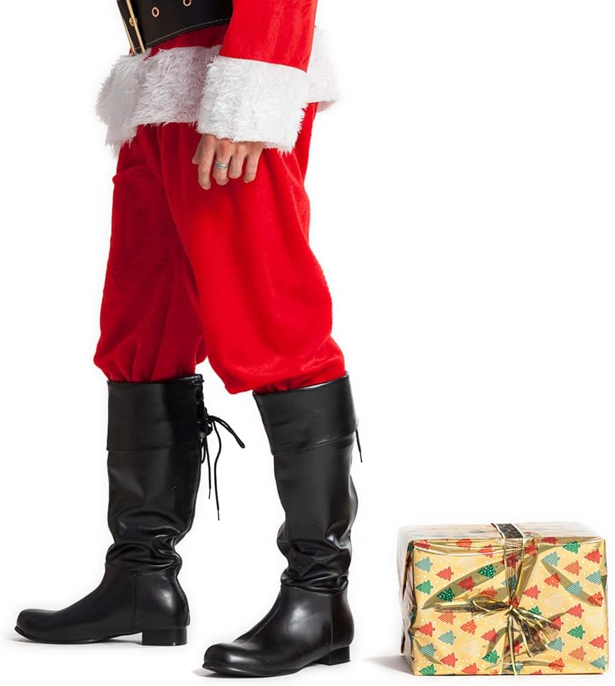 Boland - Stiefel, mit langem Schaft und Stulpkragen, Schnürung hinten, Boot Adventure, Weihnachten,