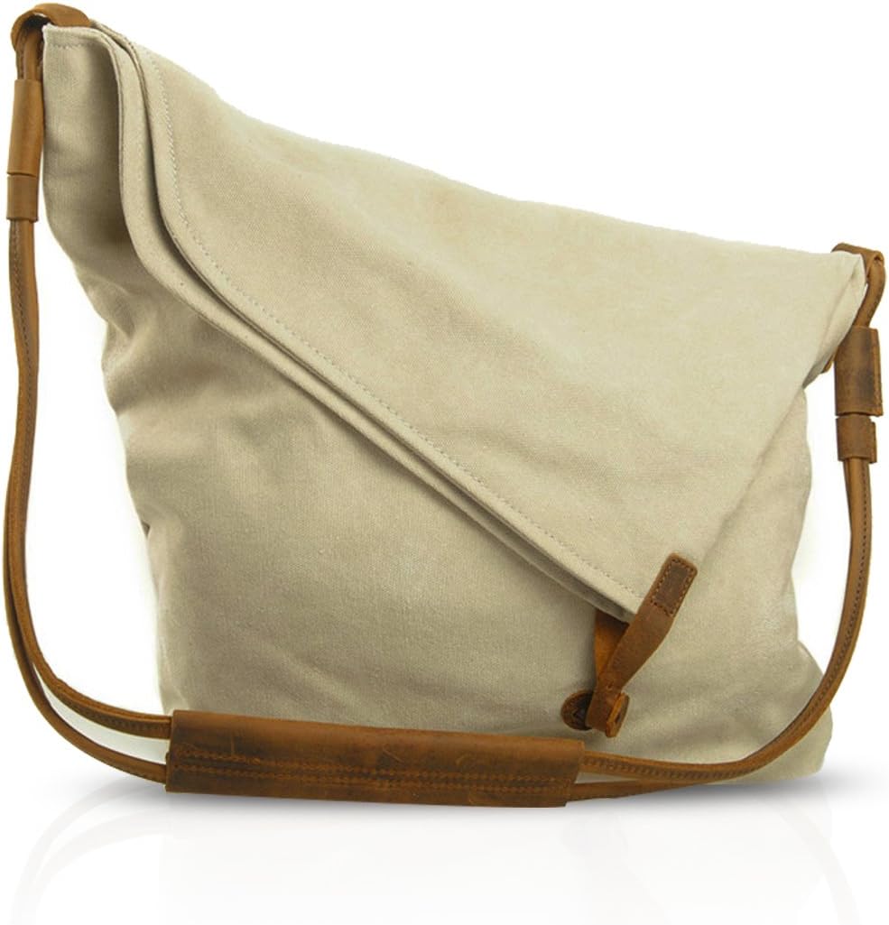 FANDARE Retro Umhängetasche Männer/Frauen 13 Zoll Laptop Business Crossbody Bag Outdoor Reise Campin