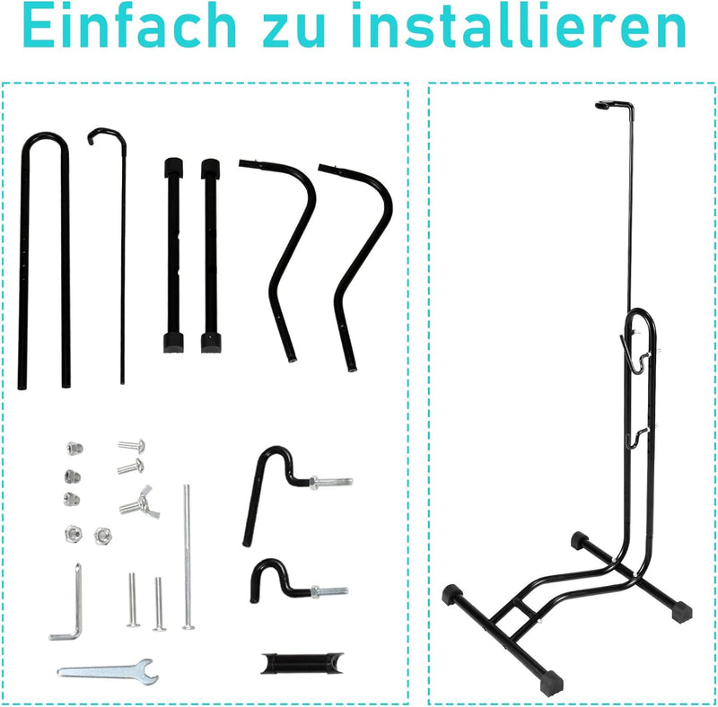 Joparri 3 in 1 Fahrradständer Boden 20 bis 27.5 Zoll, Fahrräder Wartungsständer waagerecht und senkr