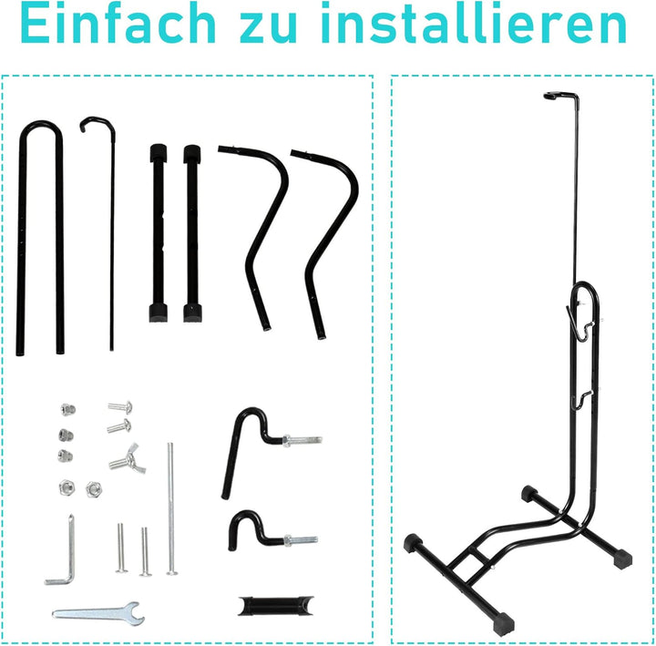 Ikodm 3 in 1 Fahrradständer bis 7cm Abstellständer bis 27.5" Fahrradgrösse, Fahrräder Wartungsstände