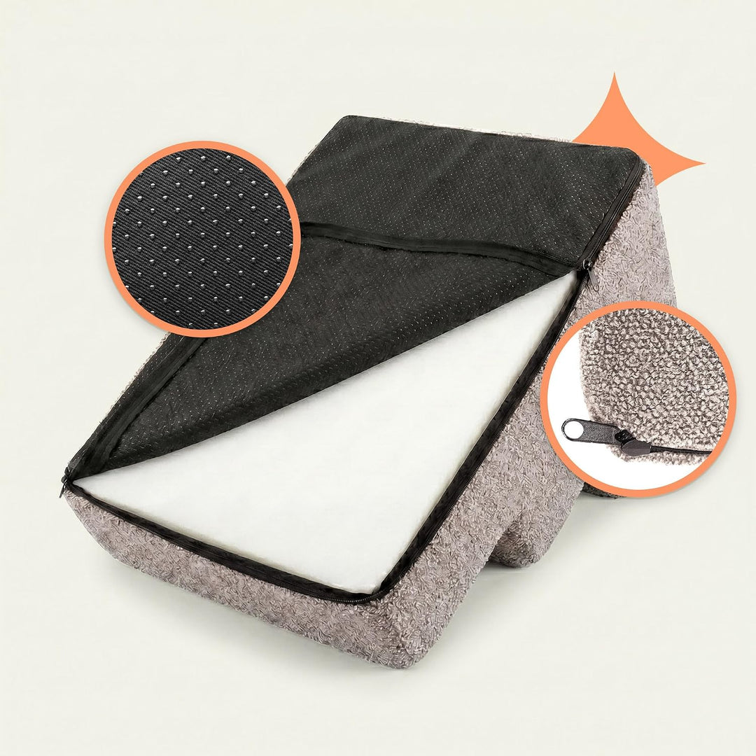 murando Hundetreppe für Kleine Hunde 3 Stufen - Haustiertreppe 30 cm Hoch für Bett, Sofa, Treppe für