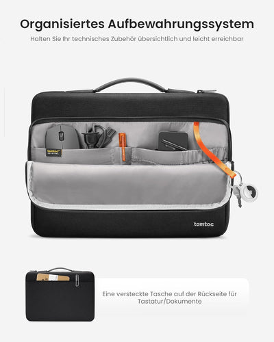 tomtoc 360° Tasche Hülle für 17,3 Zoll HP/Lenovo/ASUS/Dell/Acer Laptop, 17,3 MSI Gaming Laptop, 17,3