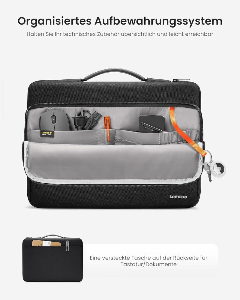 tomtoc 360° Tasche Hülle für 17,3 Zoll HP/Lenovo/ASUS/Dell/Acer Laptop, 17,3 MSI Gaming Laptop, 17,3
