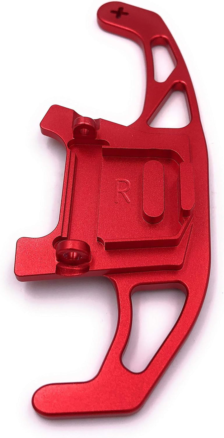 H-Customs Schaltwippen Replacement Shift Paddle kompatibel mit Golf 7 nur GTI R GTD Aluminium Rot