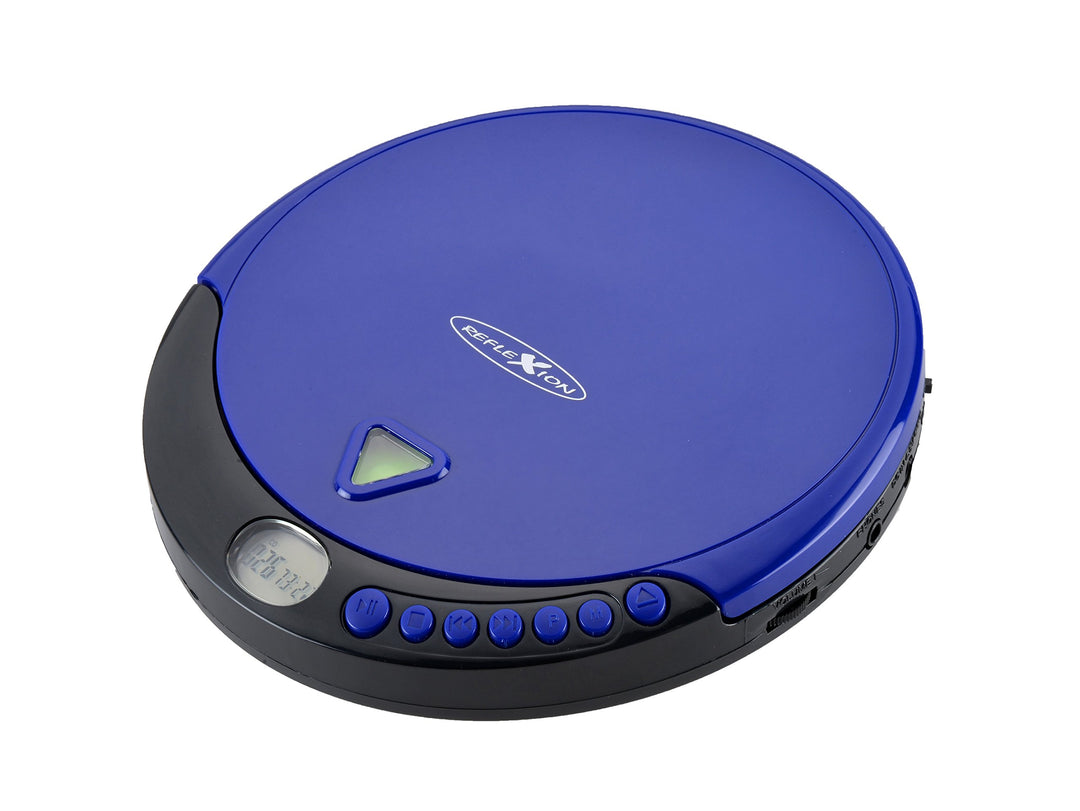 Reflexion PCD510MF Tragbarer CD/MP3-Player mit UKW-Radio (Hörbuchfunktion, Ohrhörer, Netz Batteriebe