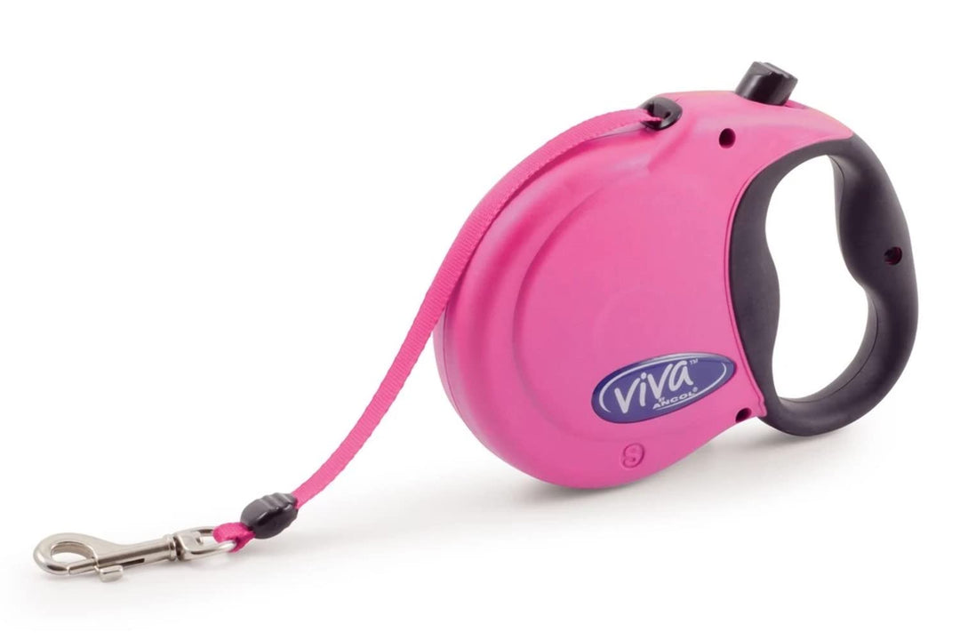 Ancol Viva Klebeband, einziehbar, 5 m, Raspberry S himbeere Small, himbeere Small