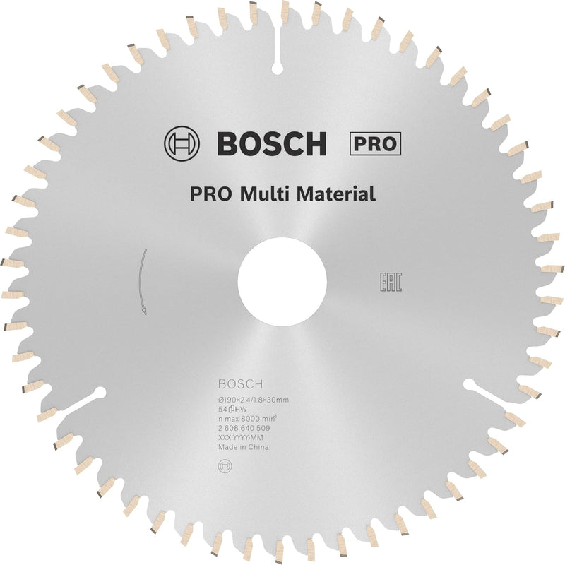 Bosch Accessories Bosch Professional 1x Kreissägeblatt Multi Material (für Multimaterial, Sägeblatt