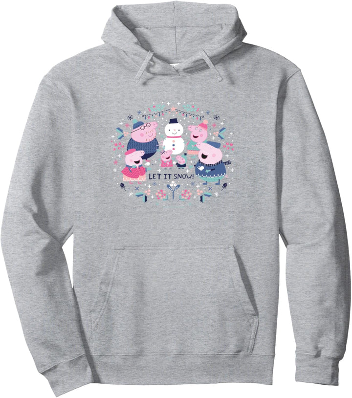 Peppa Pig Snowman Circle Pullover Hoodie