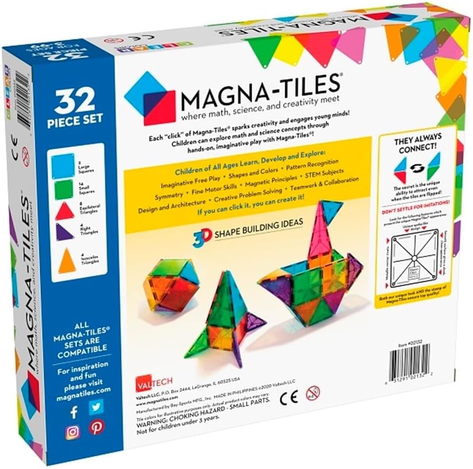 Magnatiles Clear Color 32tlg