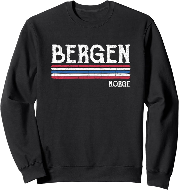 Vintage Bergen Norwegisch Norwegen Sweatshirt