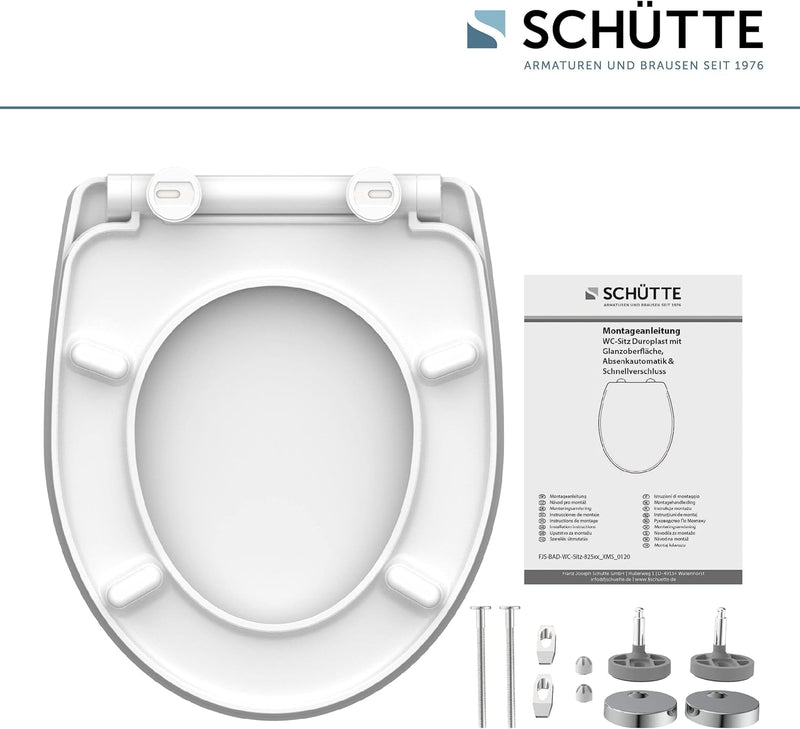 Schütte WC-Sitz MAGIC LIGHT mit Absenkautomatik, Toilettendeckel mit Motiv und Schnellverschluss für