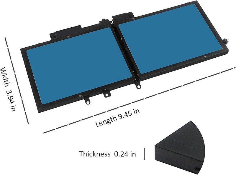 GJKNX GD1JP 0GD1JP DY9NT 0DY9NT 5YHR4 451-BBZG Laptop-Batteriewechsel für Dell Latitude 5480 5580 52