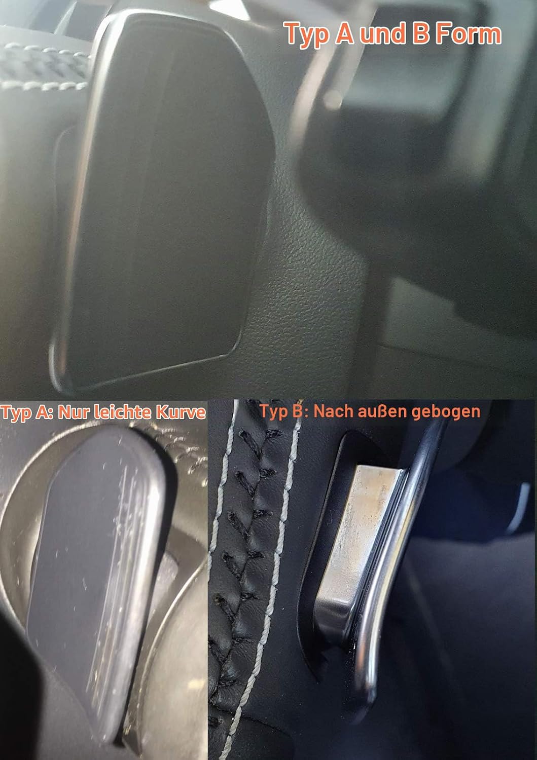 H-Customs Schaltwippen Shift Paddle aus echtem Carbon kompatibel mit A3 S3 RS3(2013+) A4 S4 RS4(2012
