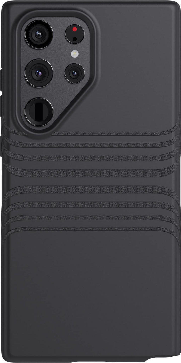tech21 Evo Tactile Handyhülle für Samsung Galaxy S23 Ultra – 4,8 m Fallschutz – Schwarz Galaxy S23 U