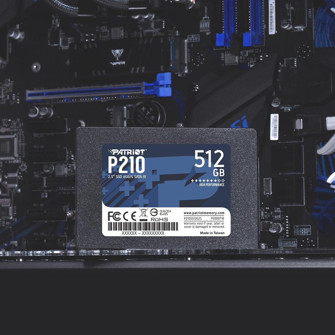 Patriot P210 Interne Solid State Drive 512GB SSD SATA 3 2,5 Zoll, 512GB