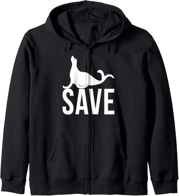 Save The Seal Schützt Die Robben Tierschutz Kapuzenjacke