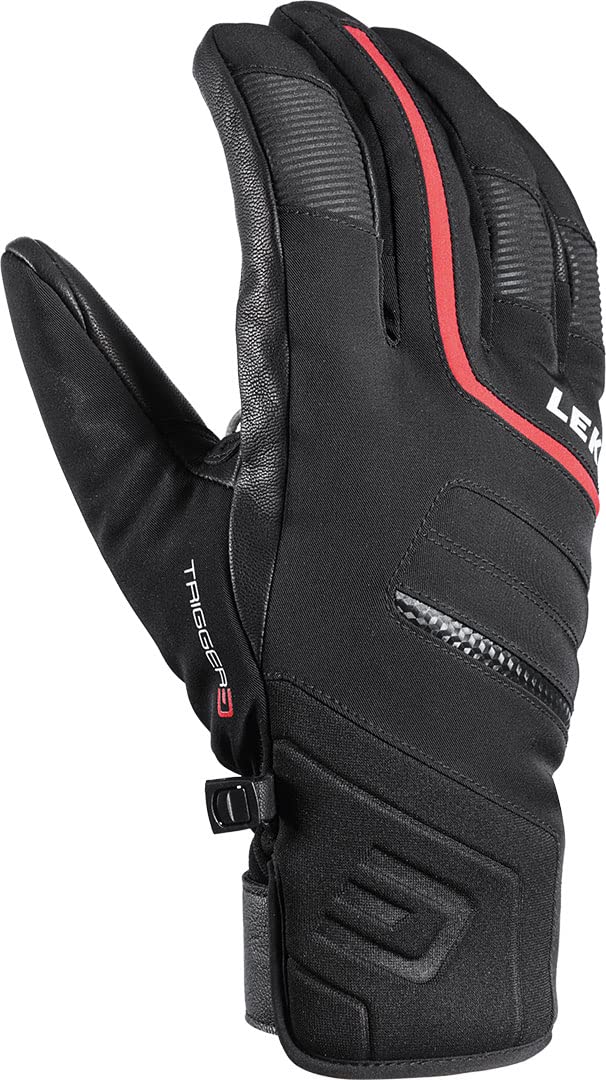 LEKI Unisex-Adult Stick, schwarz-rot, 1