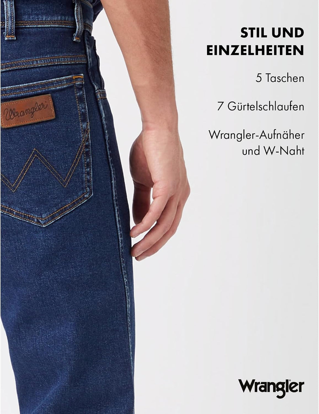 Wrangler Herren Jeans Texas 28W / 32L Darkstone Blue, 28W / 32L Darkstone Blue