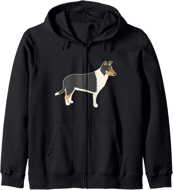 Süsser glatter Collie für Collie-Besitzer Kapuzenjacke
