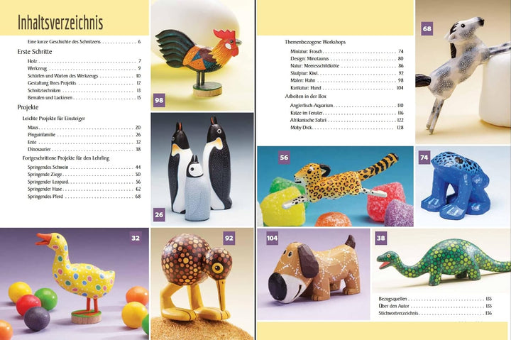 Kleine Tiere schnell schnitzen: Restholz kreativ verwenden, Taschenbuch
