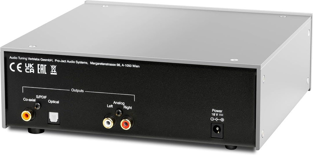 Pro-Ject CD Box DS3, High End CD Player mit True Red Book Wiedergabe und Analog-und Digitalausgängen