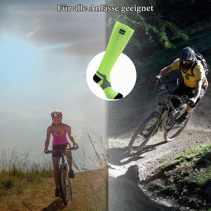 OTTERSHELL Wasserdichte Socken Unisex – Kniehohe Merinowolle-Socken für Outdoor, Laufen, Radfahren &amp;