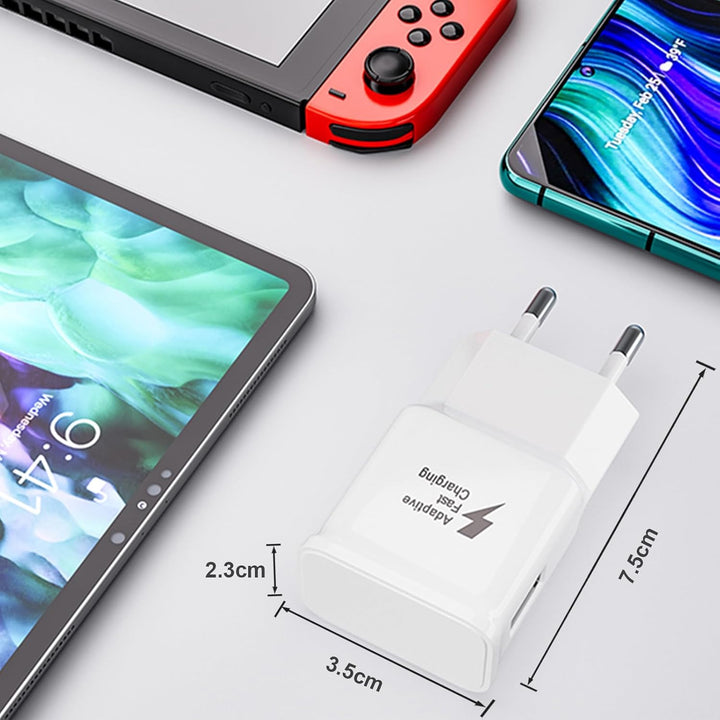2-Pack USB Ladegerät Ladekabel für Samsung Galaxy A54 A53 A51 A34 A14 A13 M54 M53 M34 M33 M14 M13 5g