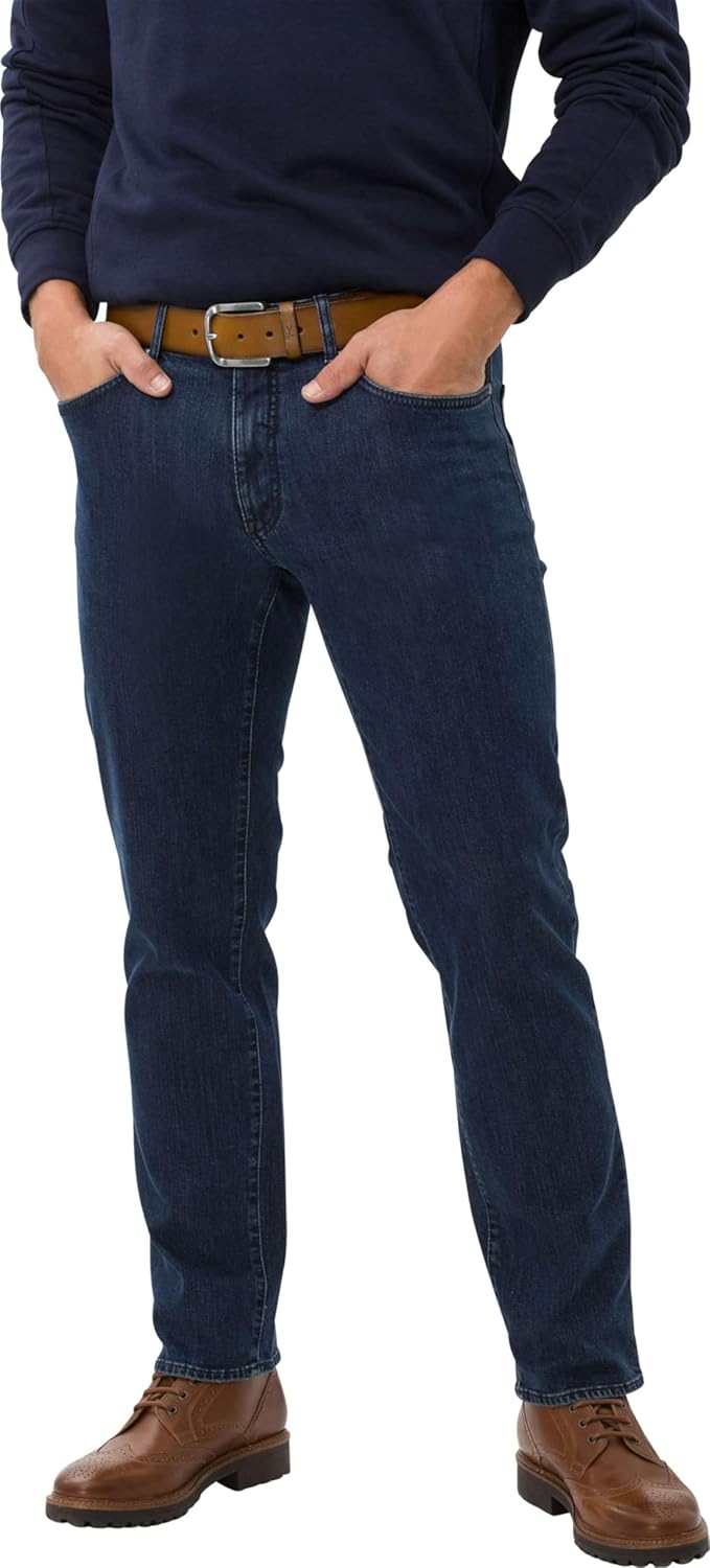 BRAX Herren Style Cadiz Masterpiece Five-Pocket Jeans 34W / 34L Dark Blue Used, 34W / 34L Dark Blue