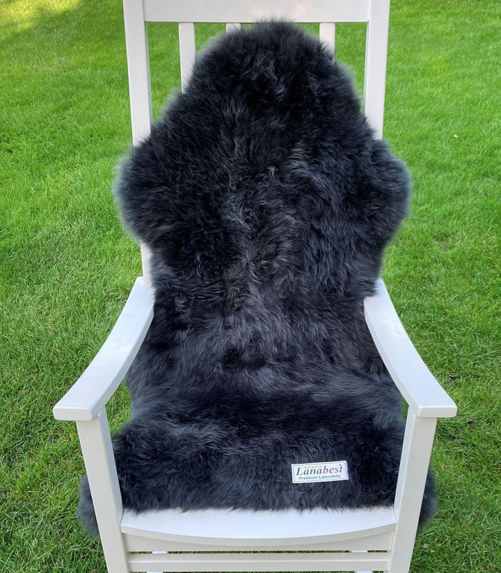 Premium Lammfell Schaffell von LANABEST. Echtes Fell mit ganz zarter Wolle. Kuschelfell, geruchsarm,