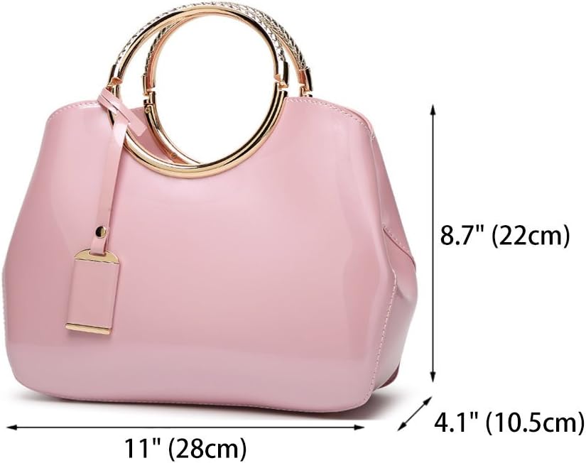 DEERWORD Damen Taschen Handtasche Frauen Elegant Tasche Henkeltasche Vintage PU-Leder 5376 1-teilig