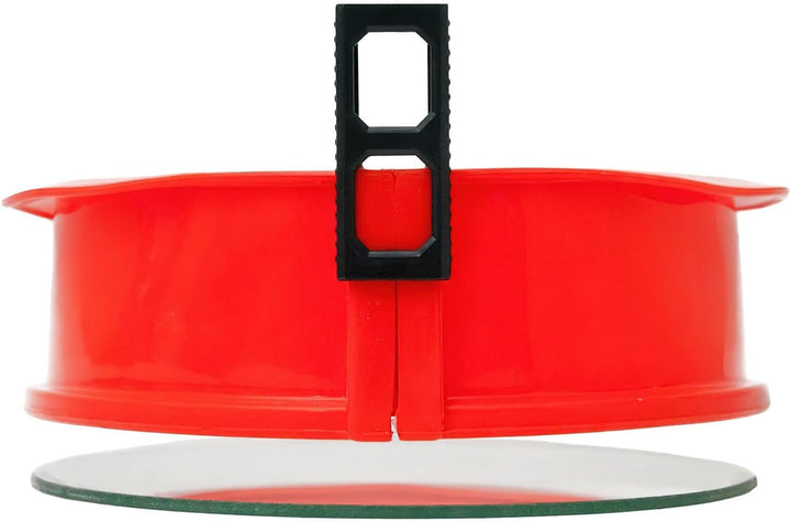 GOODS+GADGETS Silikon Springform Antihaftbeschichtete Kuchen Backform (Silikonform mit Glasboden), R