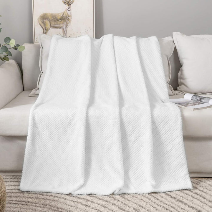 MIULEE Kuscheldecke Granulat Fleecedecke Flanell Decke Weich Flauschig Einfarbig Wohndecken Couchdec