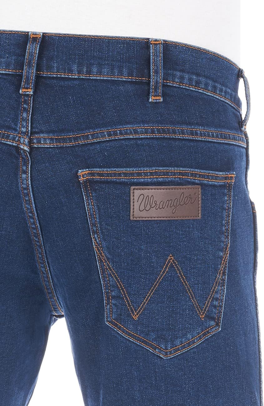 Wrangler Jeans Herren Stretch Regular Straight Fit Greensboro Jeanshose Denim Blau Schwarz 30 31 32