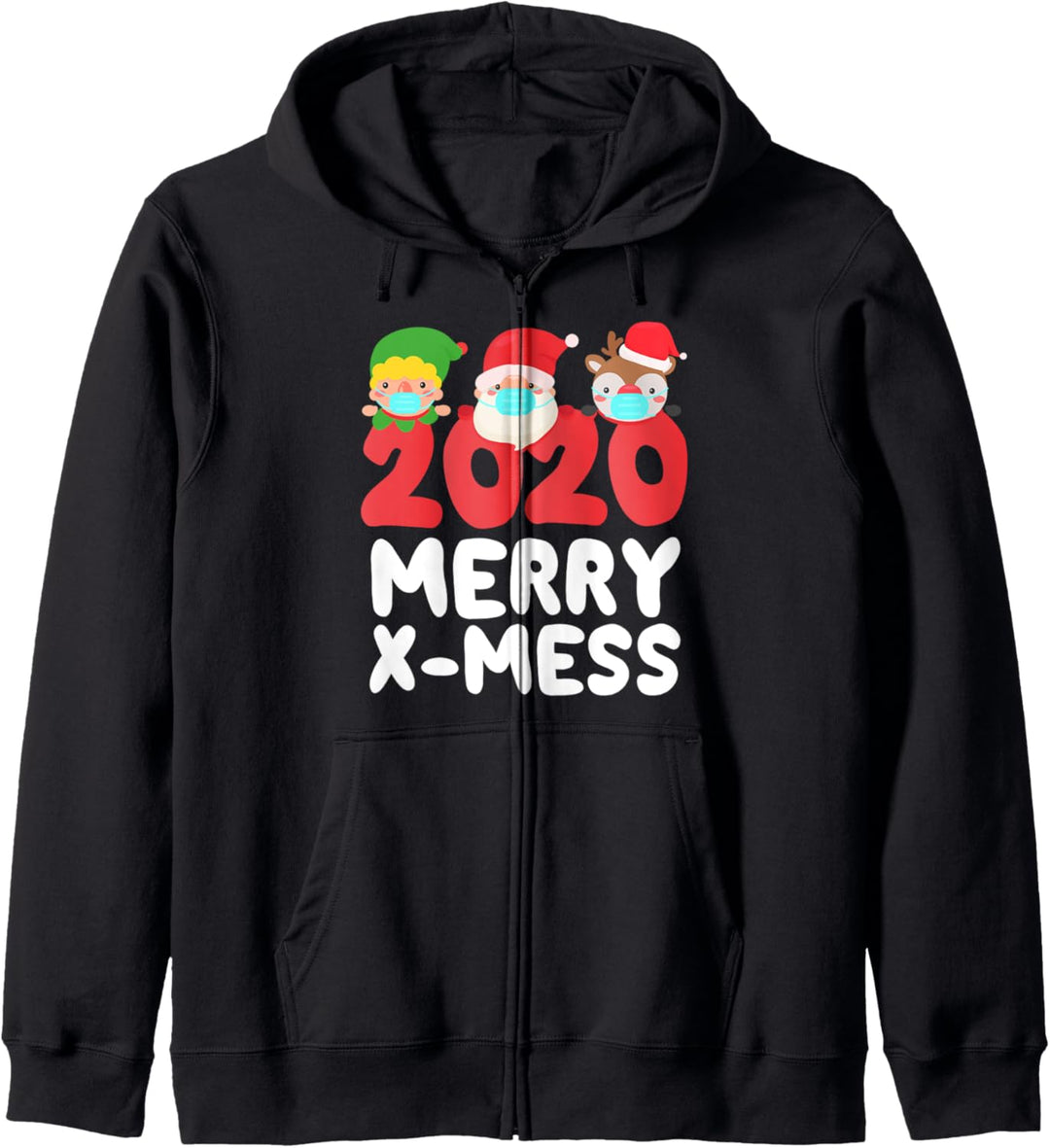 2020 Frohe X-Mess Lustige Weihnachten Pandemie Quarantäne Kapuzenjacke